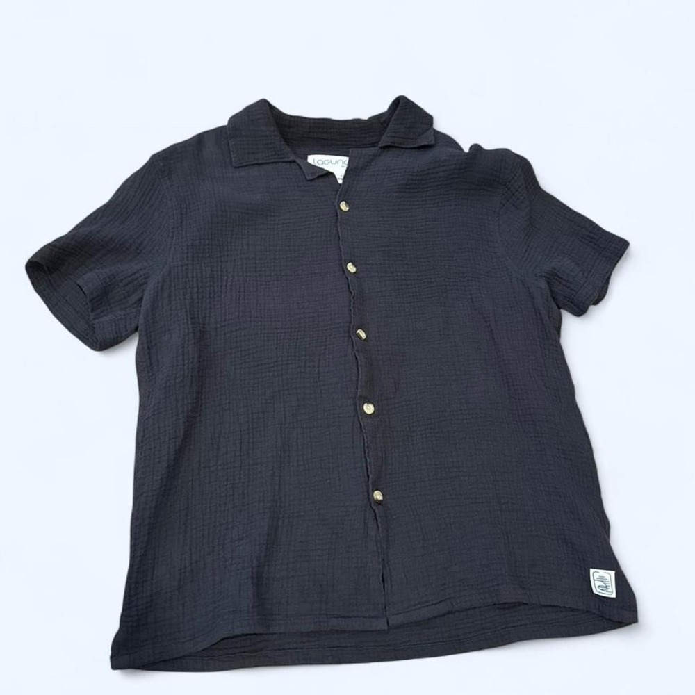 Laguna Black Button Up